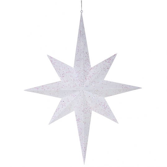 31.5 inch Glitter 8 Point Star Ornament
