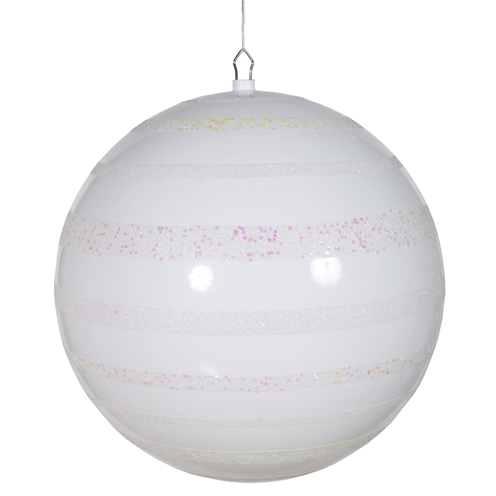 Glaze-Glitter-Sequin Ball Ornament