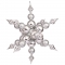 39 inch Silver Snowflake Ornament