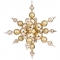 39 inch Gold Snowflake Ornament