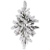 32 inch Flocked Snow Ridge Pine Swag