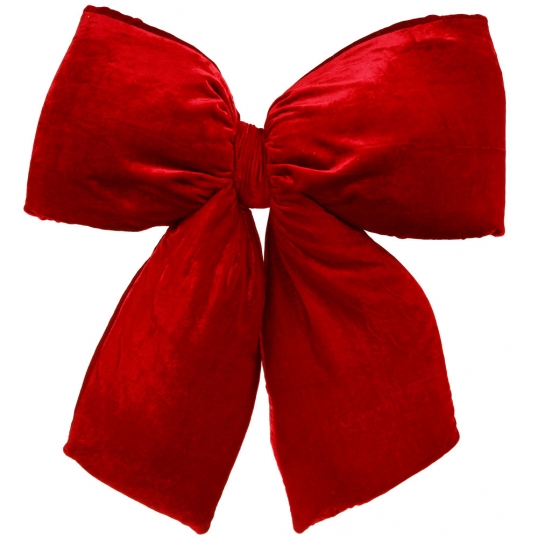 Red Velvet Structured Bow