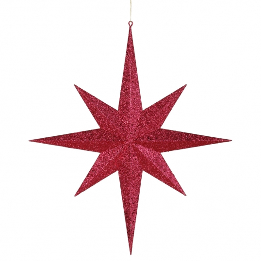 24 inch 8-Point Glitter Star