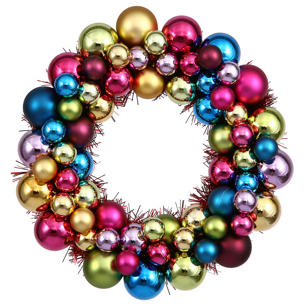 inch Ornament Ball Wreath