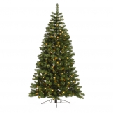 9.5 foot Grand Teton Half Christmas Tree: Clear LEDs