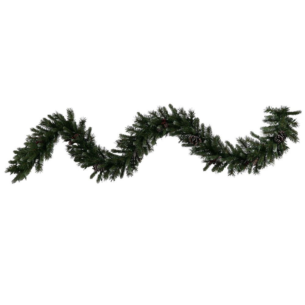 9 foot Artificial Ashberry Pine Garland with Cones