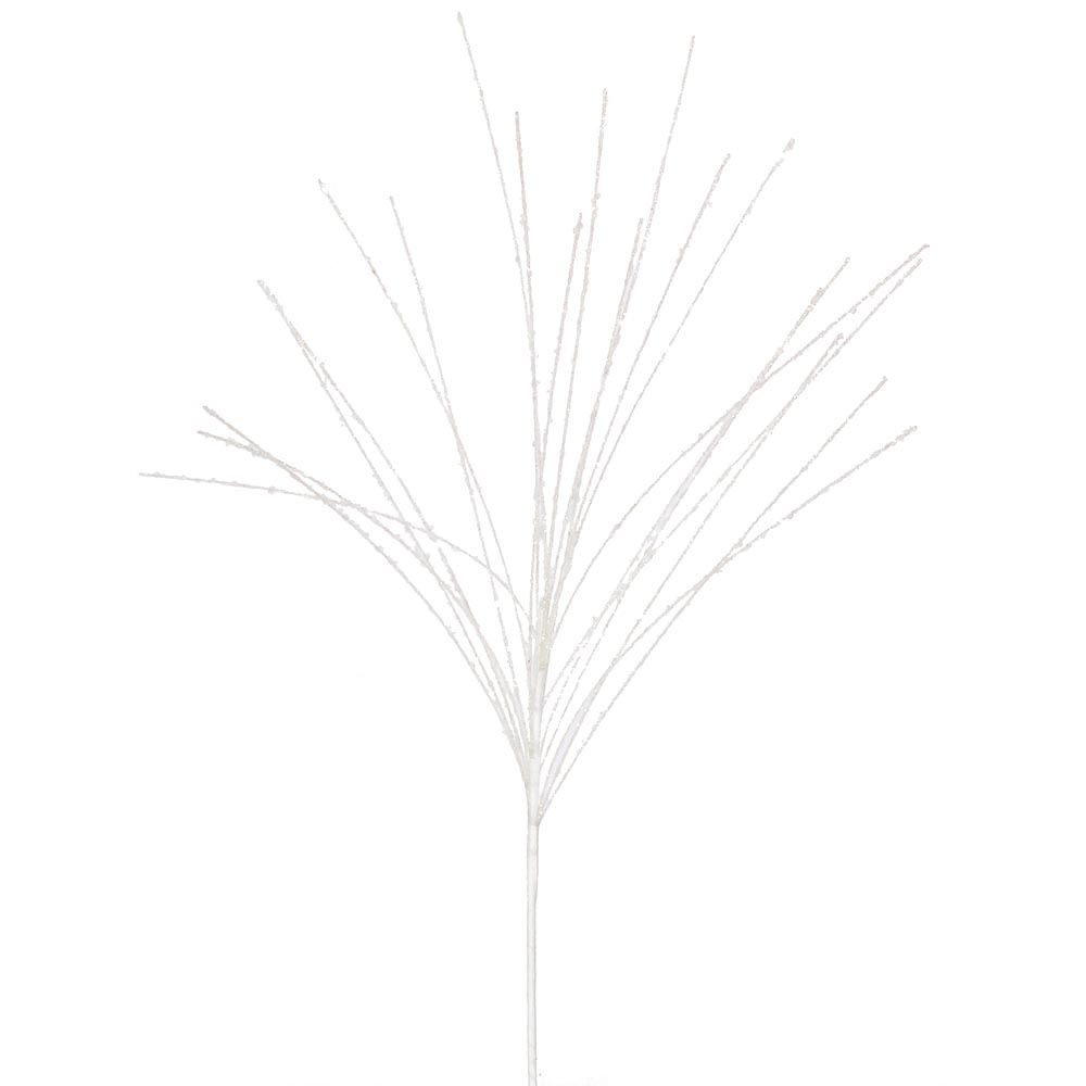 inch Artificial Glitter Sequin Christmas Grass Spray