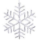9 inch Artificial Clear Acrylic Christmas Snowflake Ornament