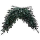 48 inch Artificial Blue Crystal Christmas Pine Swag: Unlit