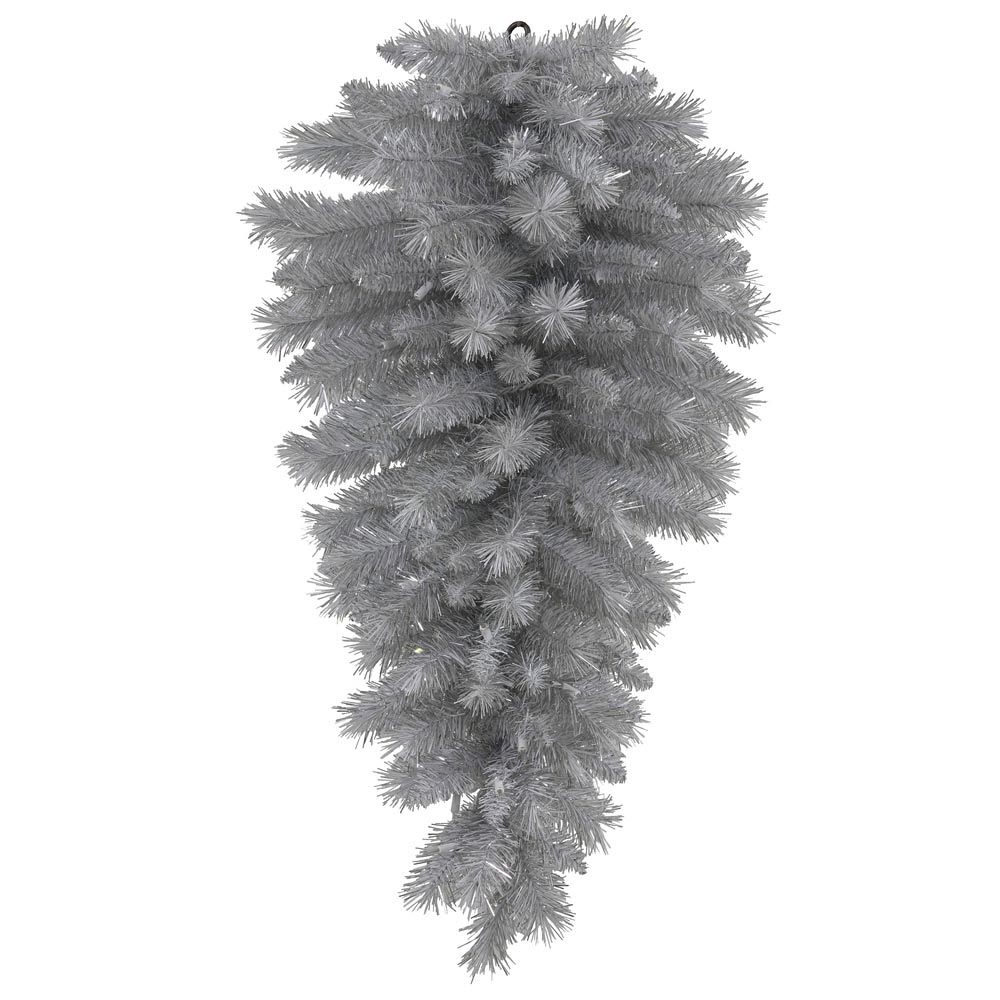 Artificial Silver White Pine Teardrop