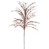 28 inch Glitter Berry Halloween Spray: Orange & Black