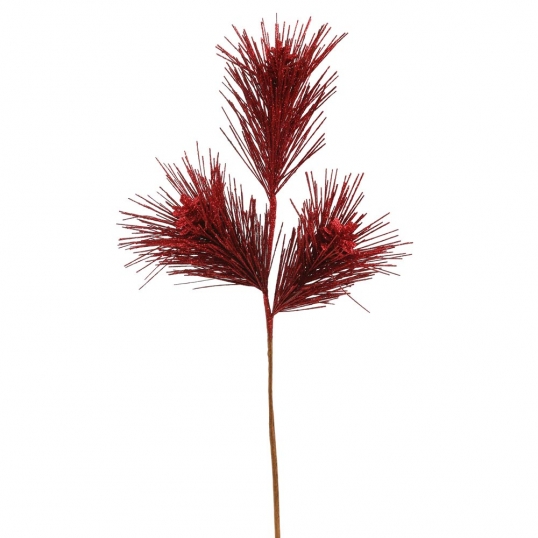 24 inch Artificial Glitter Pine Cone Christmas Spray