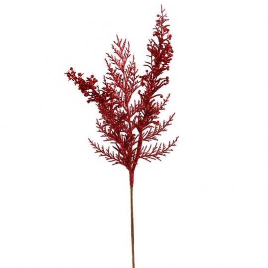 18 inch Glitter Cedar Pine Christmas Spray