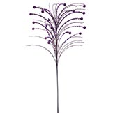 26 inch Sequin Berry Christmas Spray: Purple