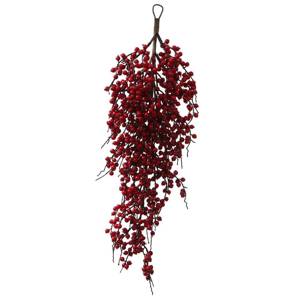 inch Indoor/Outdoor Berry Christmas Teardrop