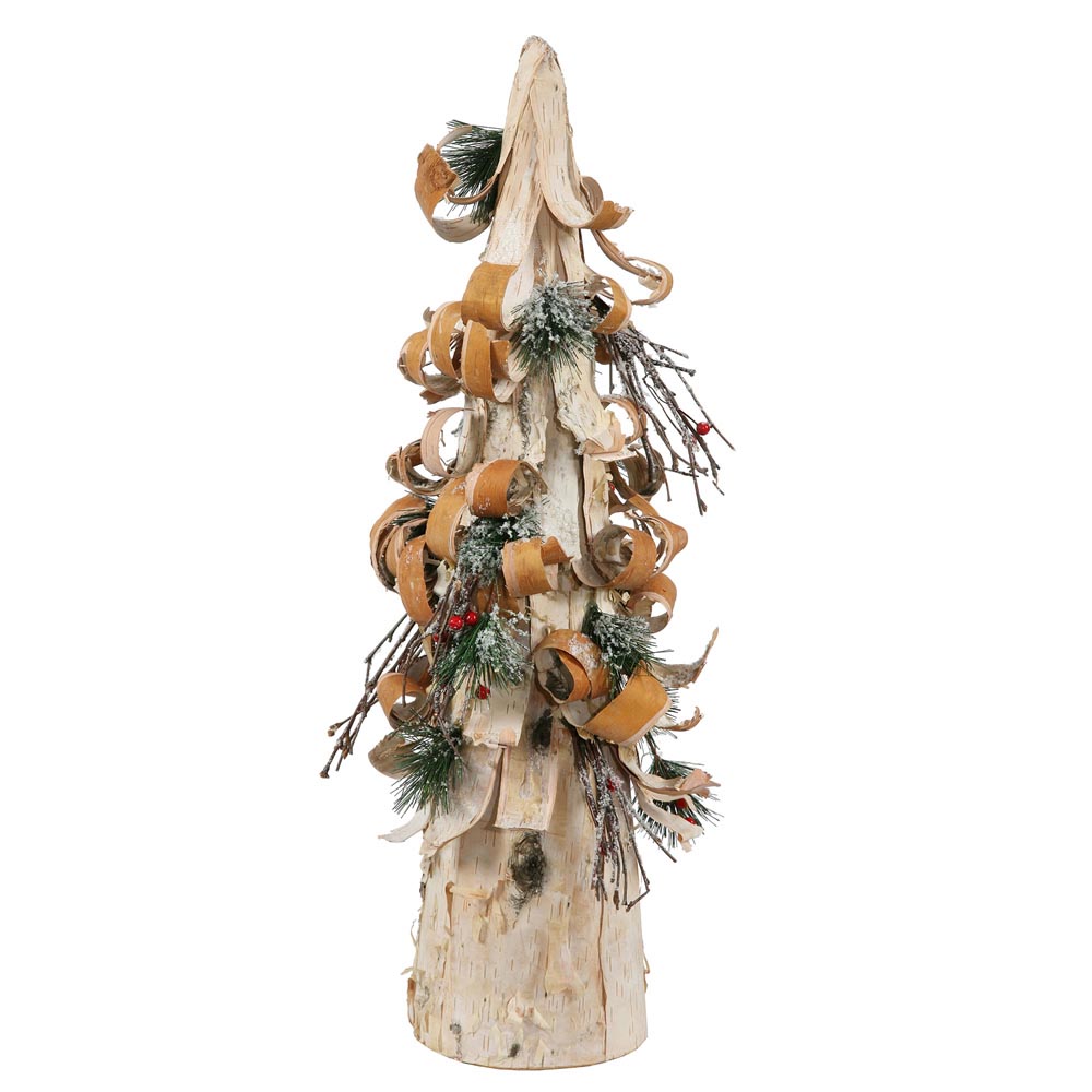 24 inch Birch Bark Berry Pine Artificial Cone Christmas Tree P137724