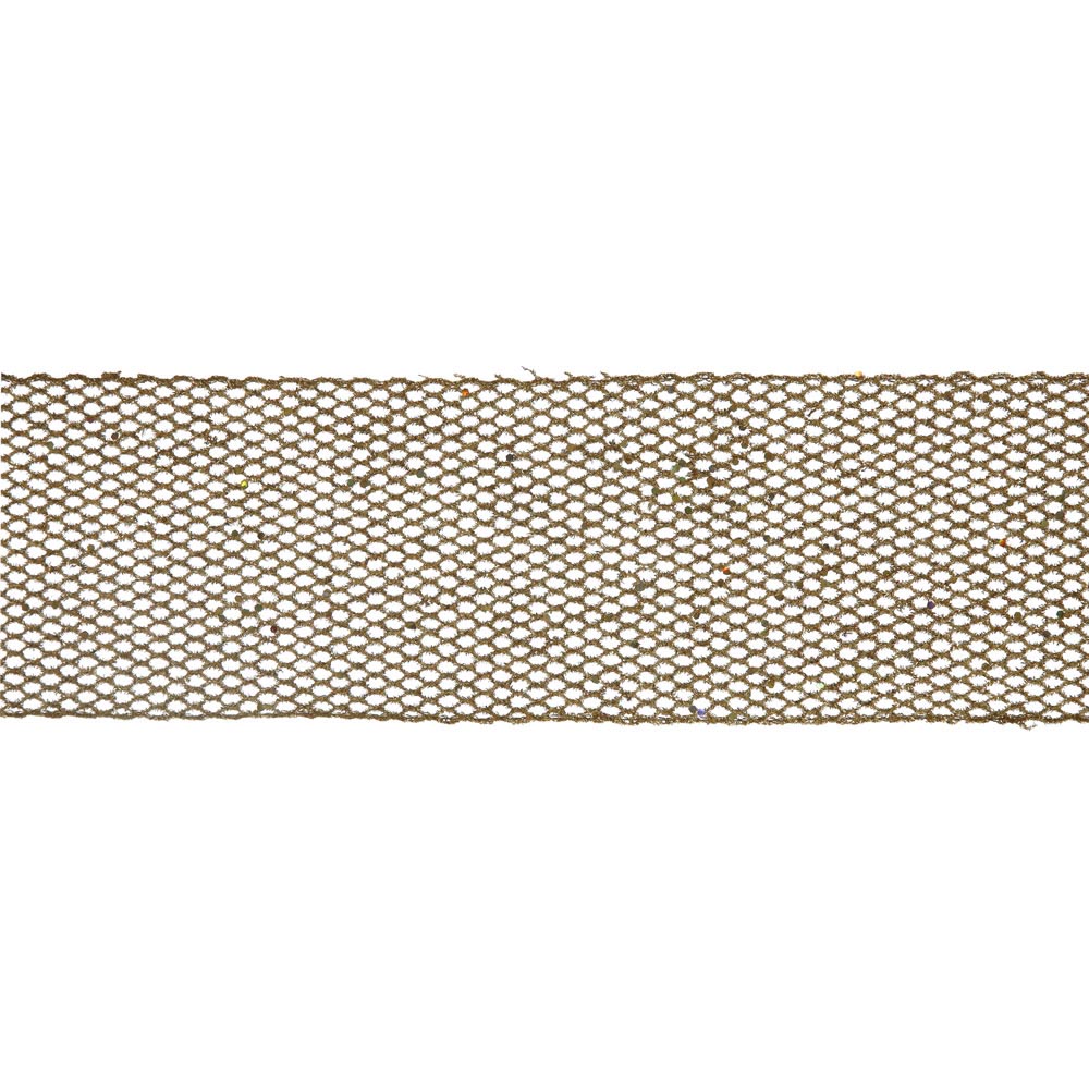 inch X 10 yards Glitter Mesh Christmas Ribbon
