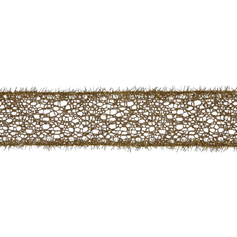 inch X 10 yard Glitter Mesh Christmas Ribbon
