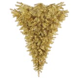 6 foot Hanging Champagne Upside Down Christmas Tree: Lights