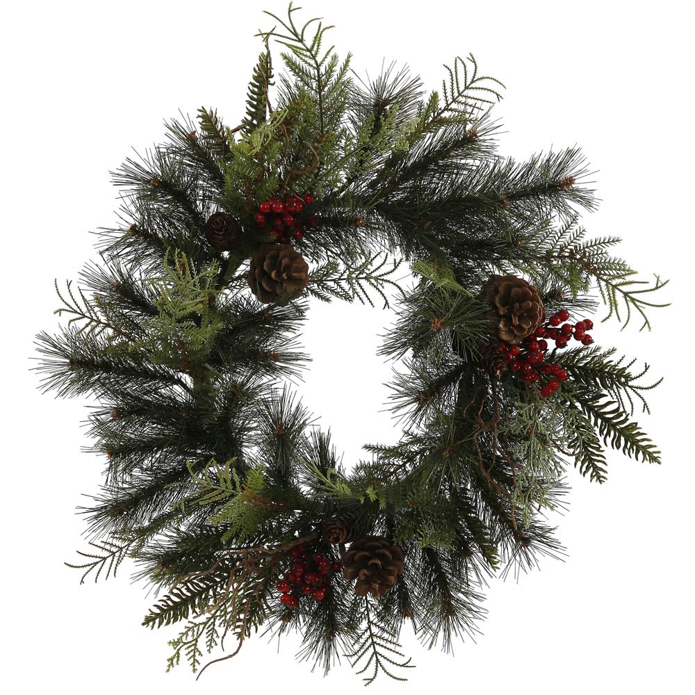 Cedar Cone Berry Pine Wreath