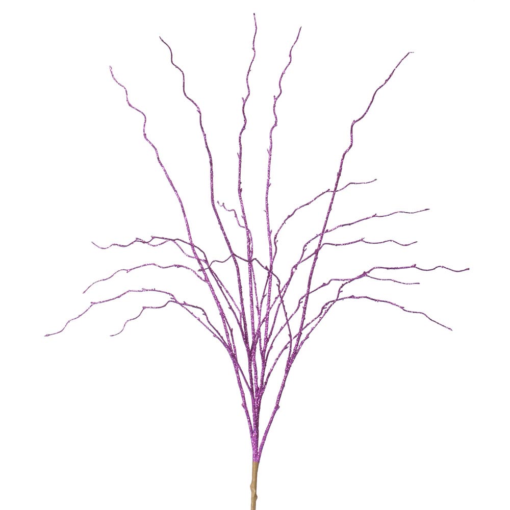 Glitter Sequin Twig Christmas Spray: Multiple Colors Available