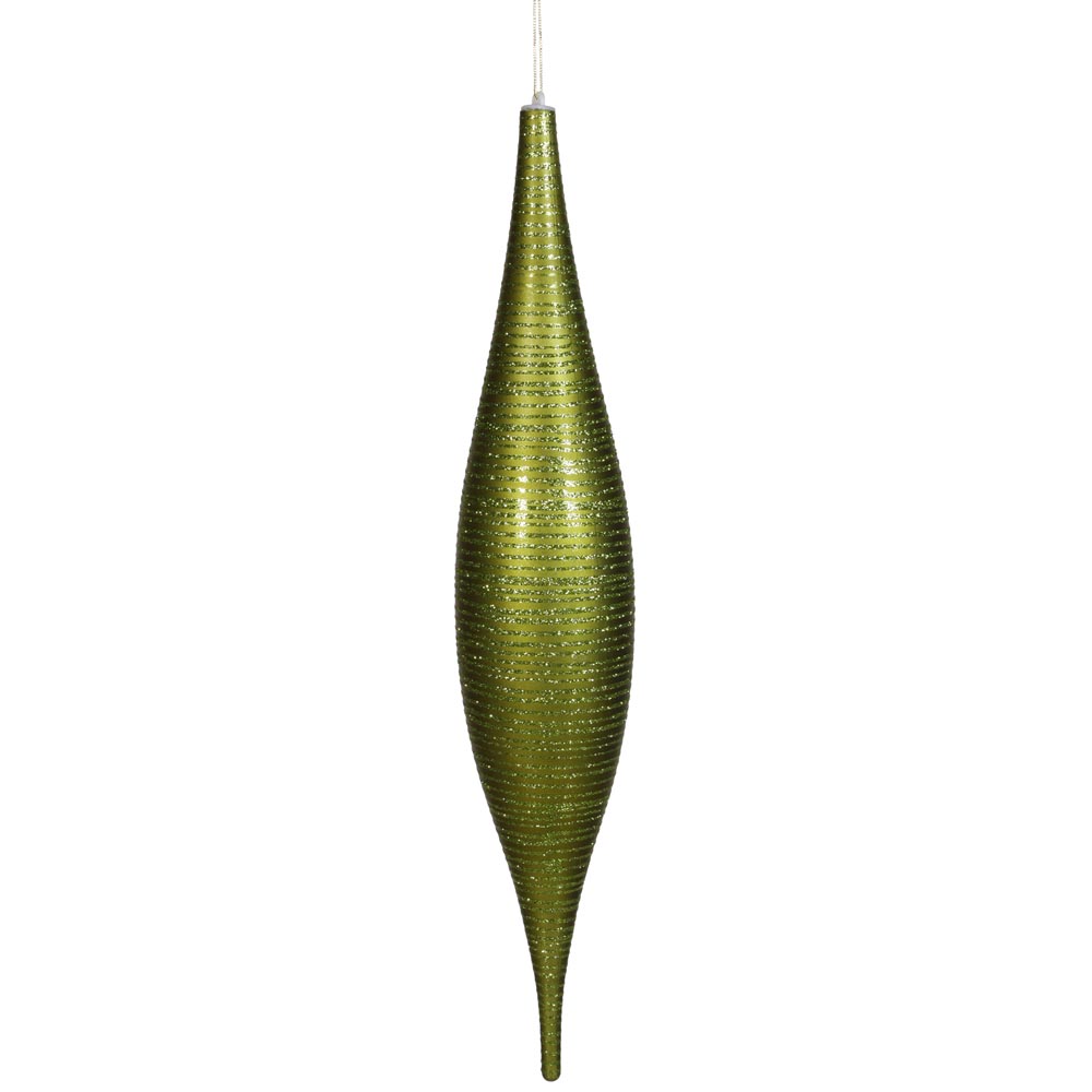 Glitter Christmas Skinny Drop Ornament