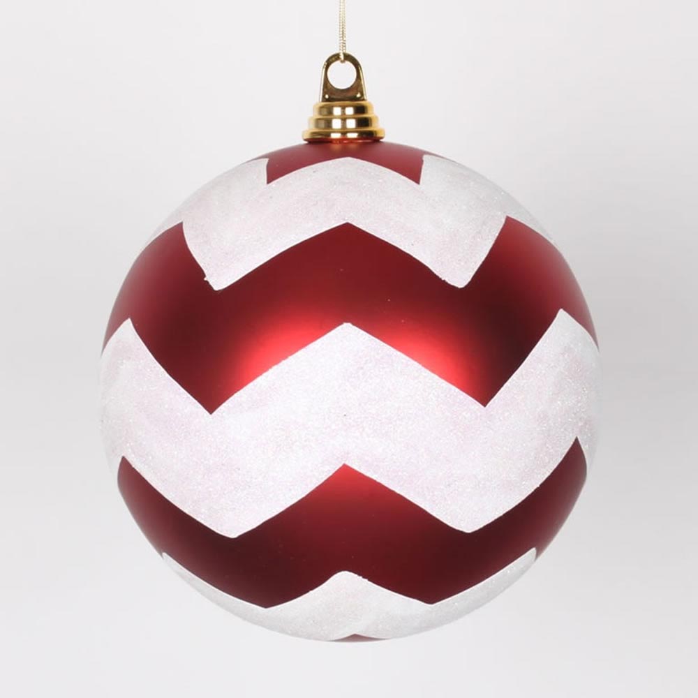 8 Inch Glitter Christmas Ball Ornament: Multiple Colors