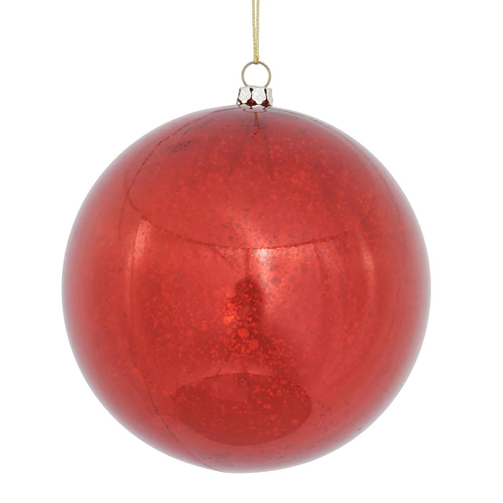 inch Shiny Christmas Mercury Ball Ornament: Multiple Color Options