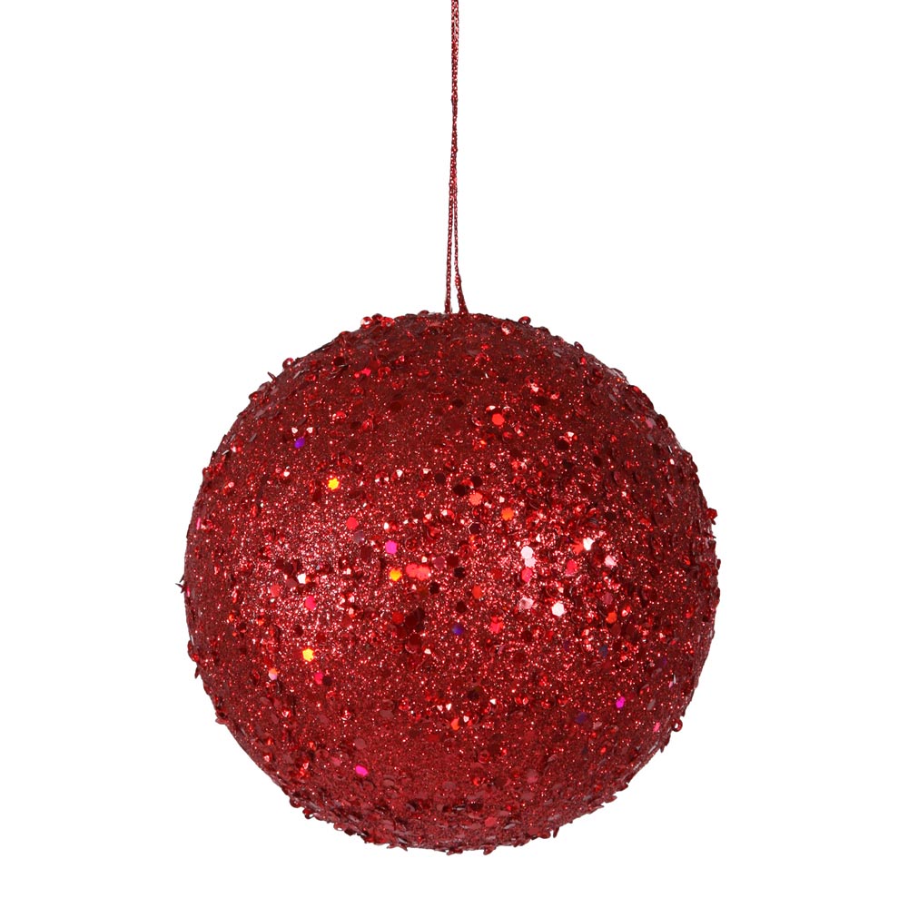 inch Jewel Christmas Ball Ornament w/ String