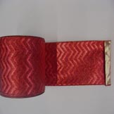 Chevron Lame Christmas Ribbon: Multiple Colors