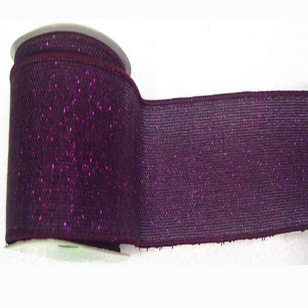 Sparkle Burlap Christmas Ribbon: Multiple Colors