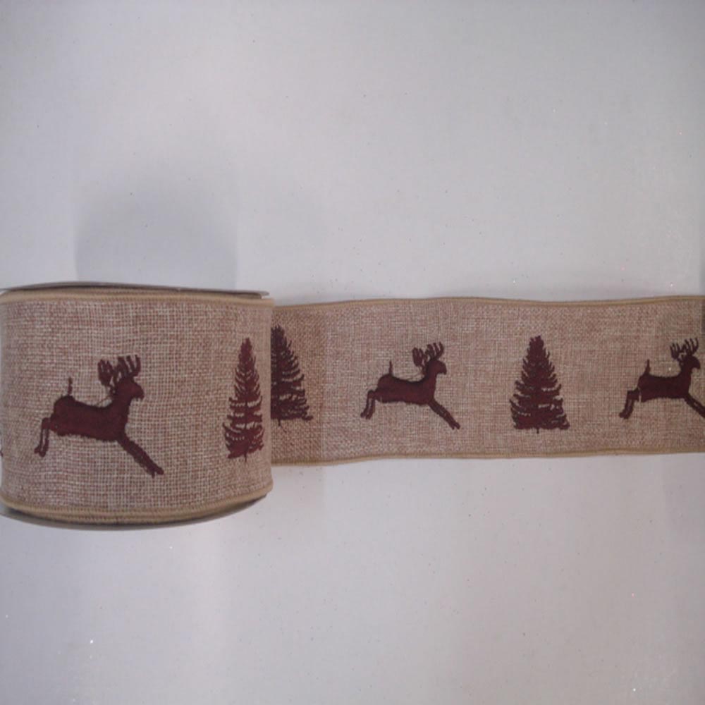 Natural Burlap Brown Decor Ribbon: Multiple Colors