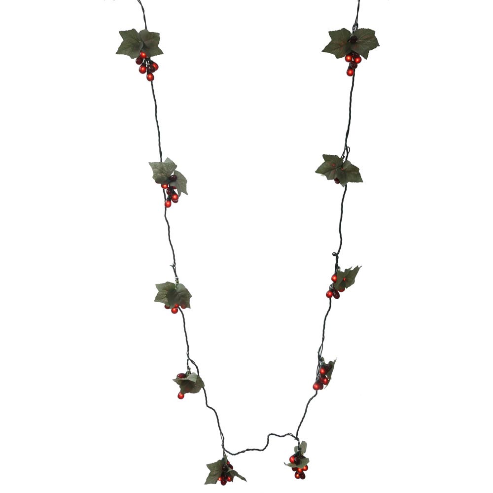35 Light Grape Cluster Christmas Light set: Multiple Colors
