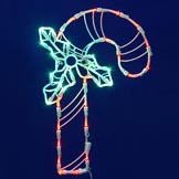 17 x 11 inch LED Light Candy Cane