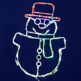 17 x 12 inch LED Light Snowman
