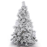 6.5 foot Alberta Flocked Tree: Unlit