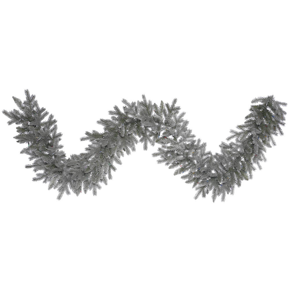 PE/PVC Frosted Sable Pine Garland