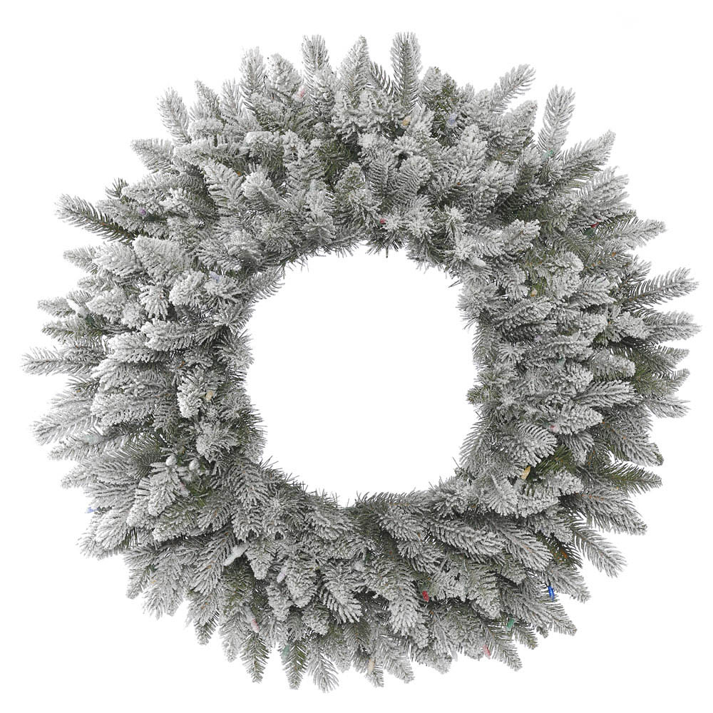 PE/PVC Frosted Sable Pine Wreath
