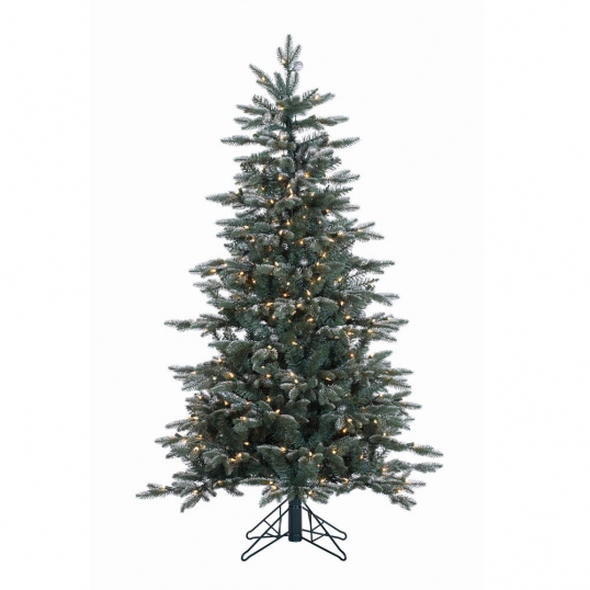PE/PVC Crystal Balsam Frosted Fir Tree