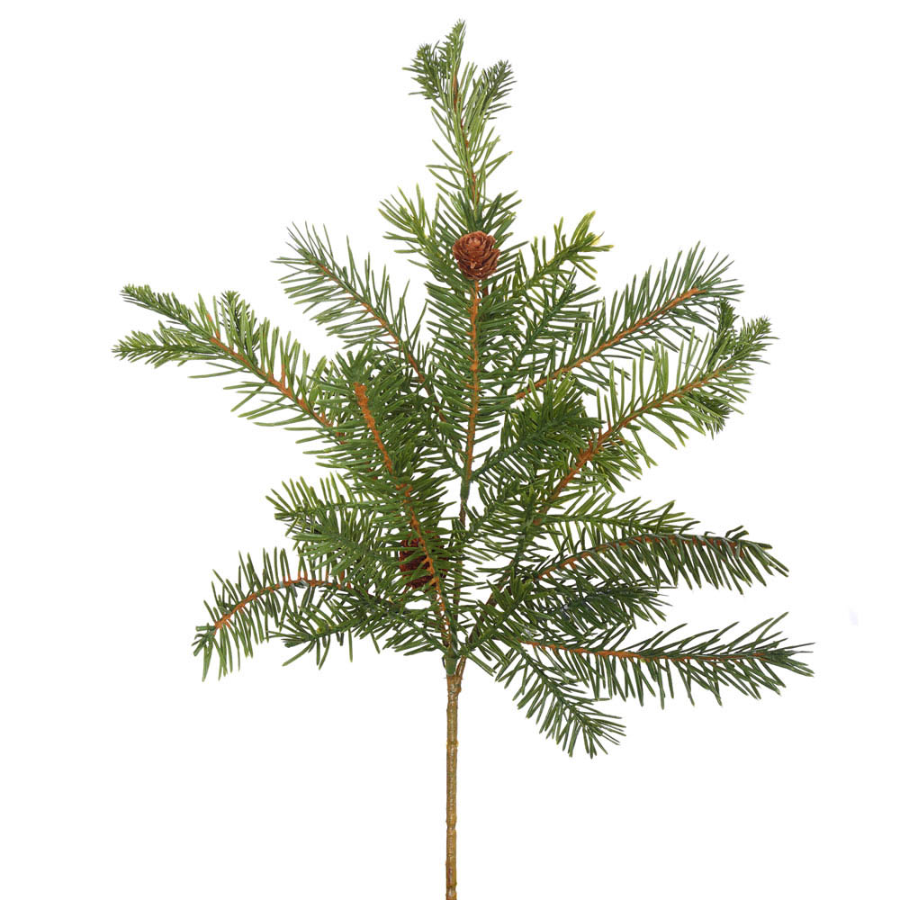 PE/PVC Douglas Fir Spray with Cones