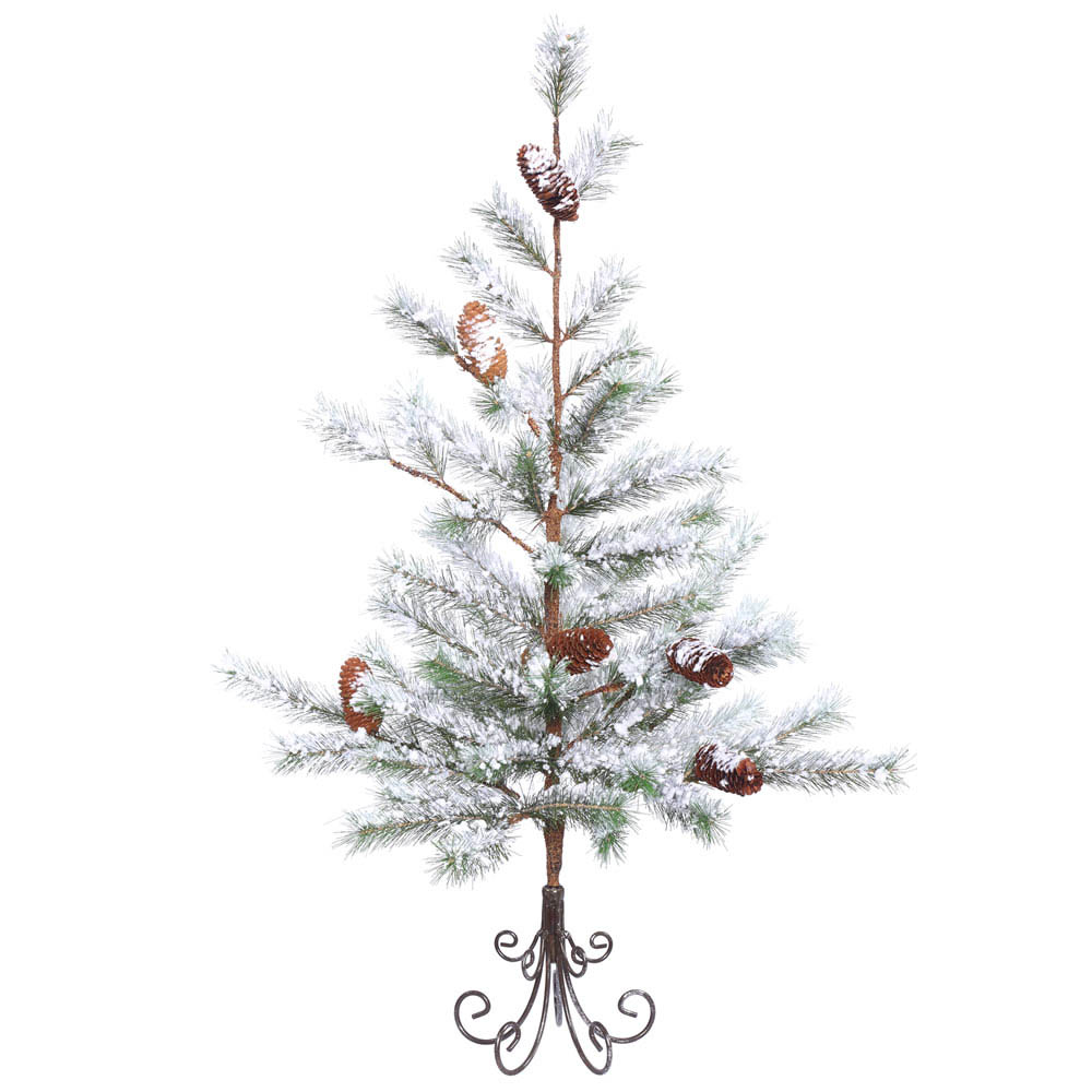 PVC, Hard Needle Flocked Desert Pine Tree
