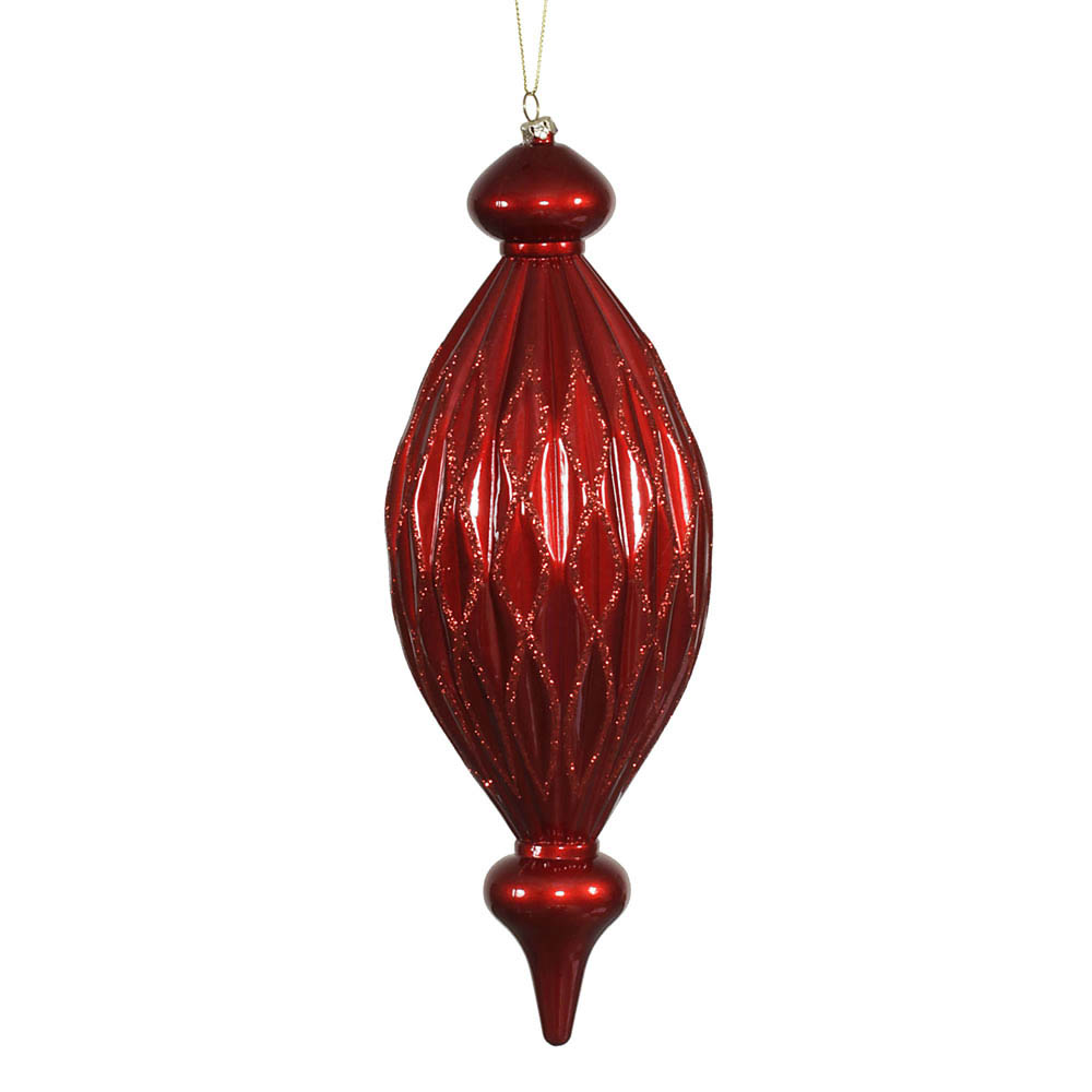 12 Inch Candy Glitter Diamond Finial Ornament