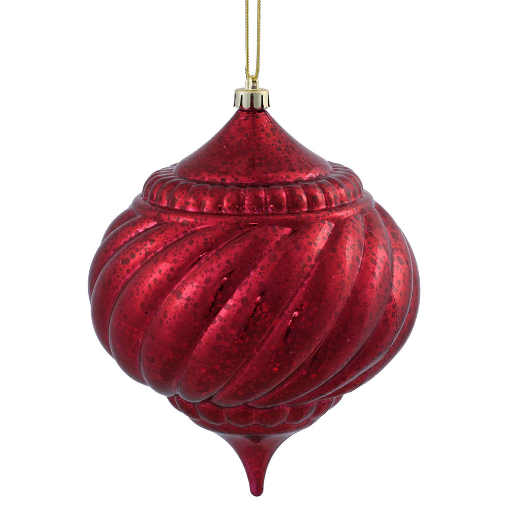 inch Shiny Mercury Onion Ball Ornament