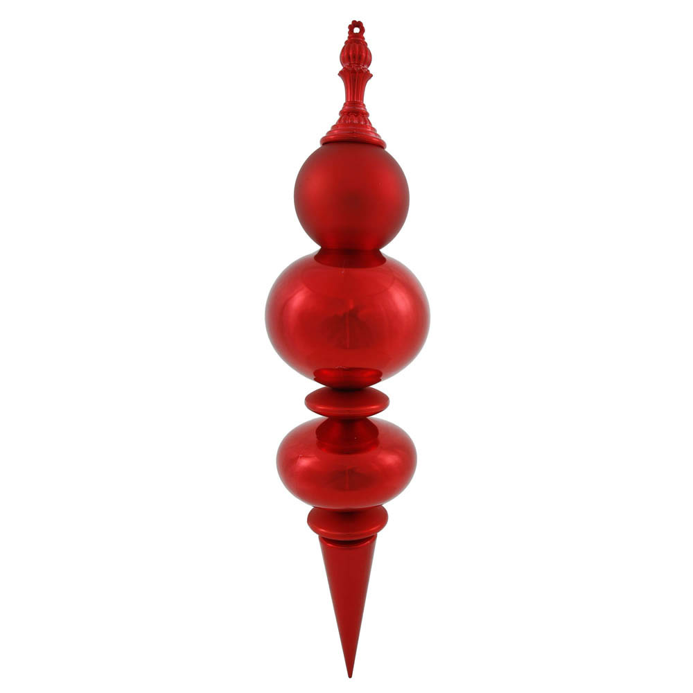 inch Shiny & Matte Finial Ornament