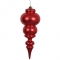 14 inch Matte Red UV Protected Finial Ornament