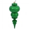 14 inch Shiny Green UV Protected Finial Ornament