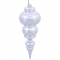 14 inch Shiny Silver UV Protected Finial Ornament