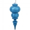 14 inch Shiny Turquoise UV Protected Finial Ornament