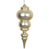 14 inch Matte Champagne UV Protected Finial Ornament
