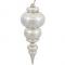 14 inch Shiny Champagne UV Protected Finial Ornament